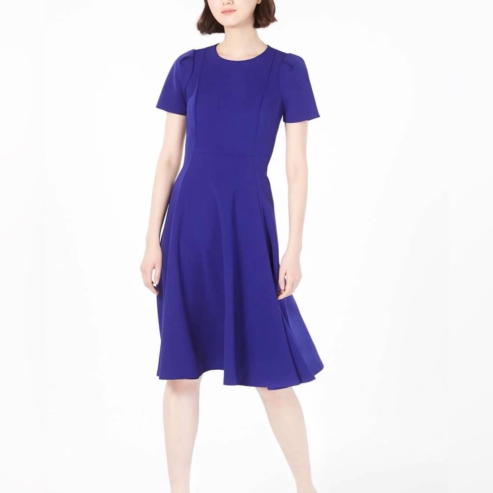 NWT Calvin Klein Crewneck Fit & Flare Dress Size 4